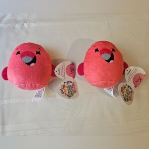 2 Pink Cookie Squushmallow Plush Toys